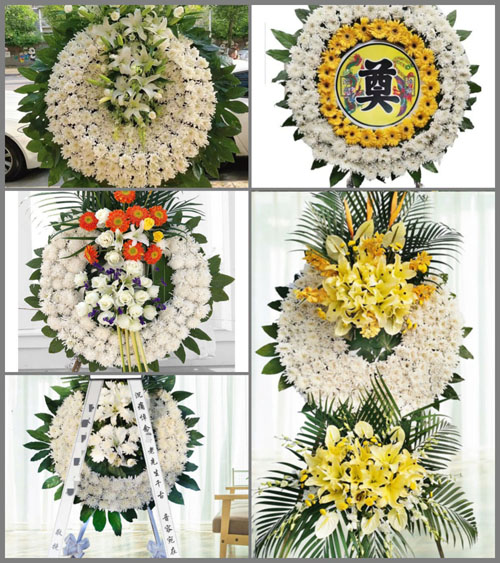 山东青岛即墨市灵山镇黄泥湾村花圈速递